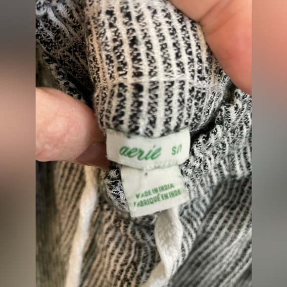 AERIE‎ Black and White Striped Pants Size small - Picture 3 of 7